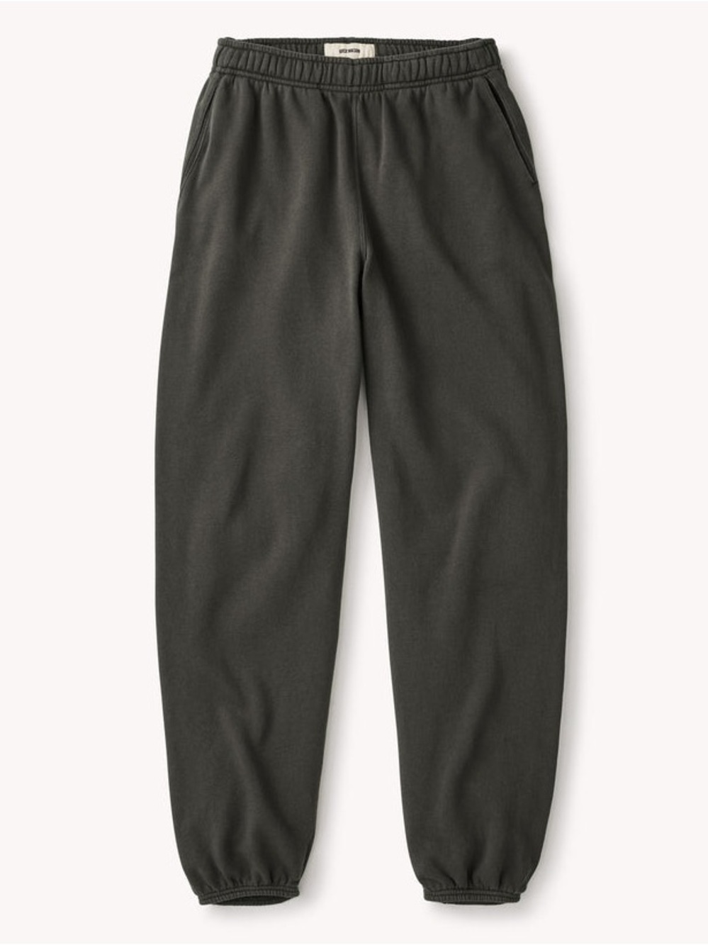 Buck Mason Soft Black Venice Wash Joggers Vintage Interloop Sweatpants Large